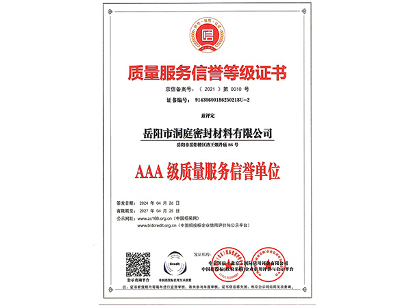 质量服务信誉单位