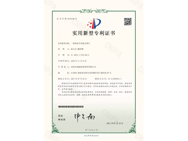 一种密封专用复合垫片